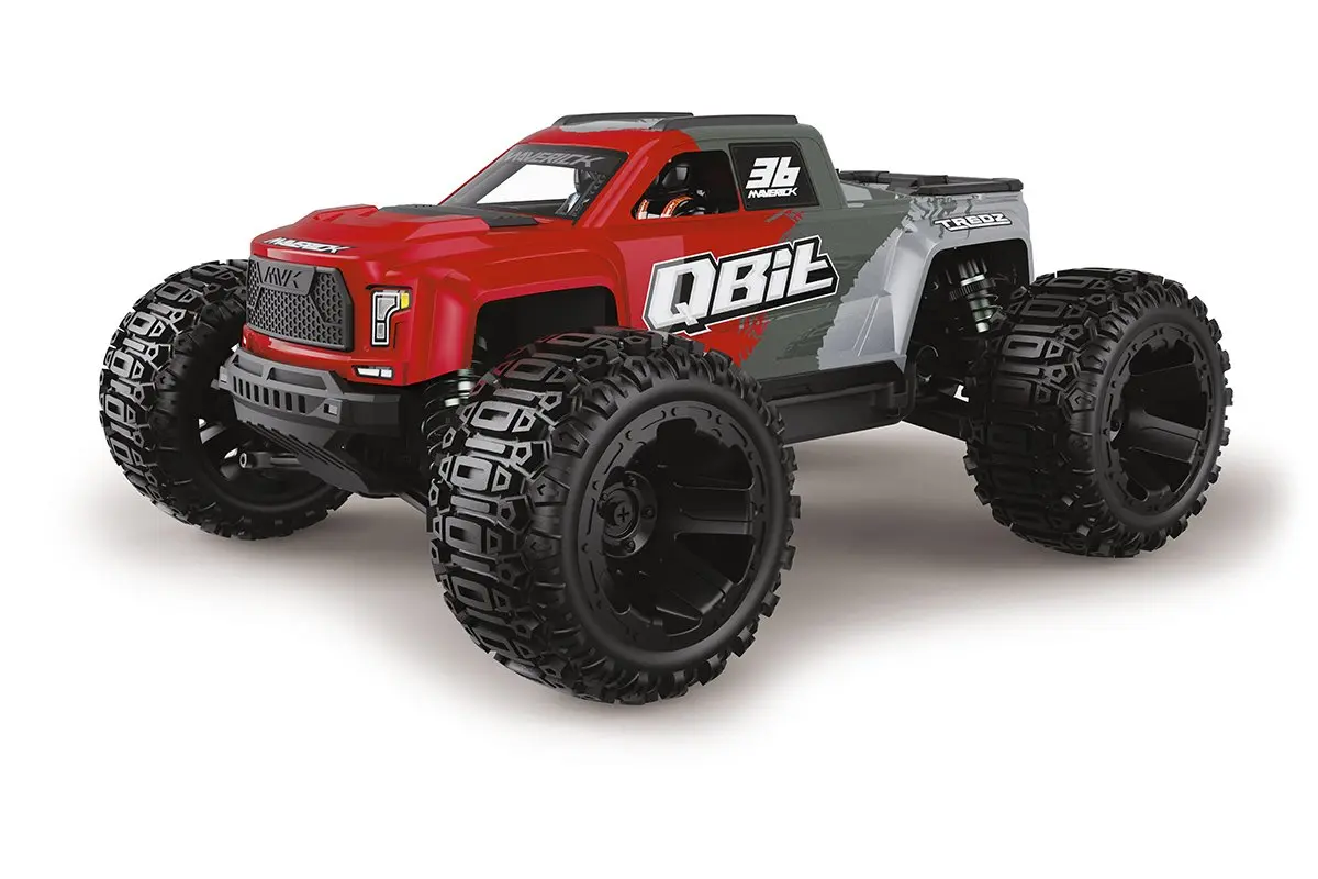 Maverick RC Qbit MT 1/16th Monster Truck - Red