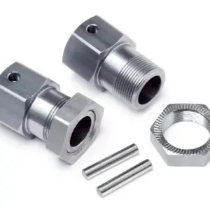 Maverick RC Wheel Hexes / Pins With Nuts Pr (Blackout MT)