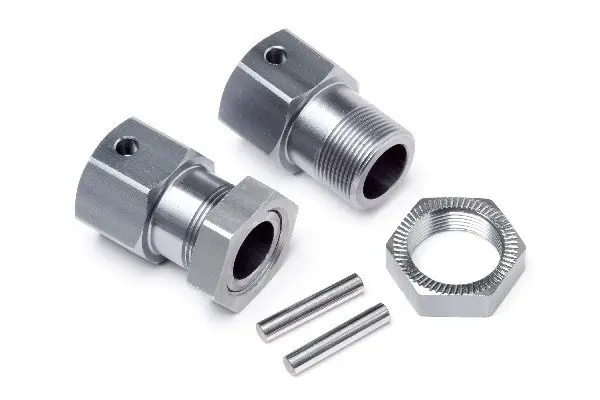 Maverick RC Wheel Hexes / Pins With Nuts Pr (Blackout MT)