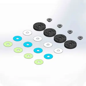 MIP BYPASS1 Pistons, 6-HOLE Set, 16MM, Mugen 1/8TH