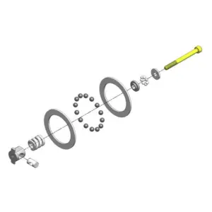 MIP Super Diff, Carbide Rebui Ld Kit, All Team Associated 1/