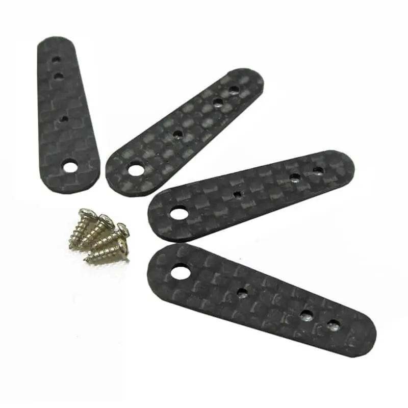 Precision Aerobatics Precision Aerobatic Carbon Md Size Long Servo Arms - 4PC