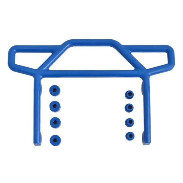 RPM Blue Rear Bumper For Traxxas Elec Rustler 2WD