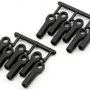 RPM Traxxas Long Rod Ends - Black (12) Replaces Trx #5525