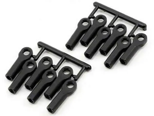 RPM Traxxas Long Rod Ends - Black (12) Replaces Trx #5525