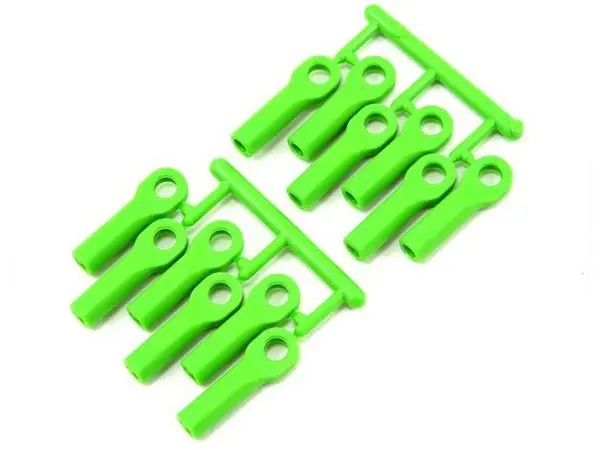 RPM Traxxas Long Rod Ends - GREEN(12) Replaces Trx #5525