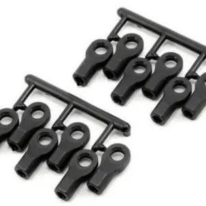 RPM Traxxas Short Rod Ends - Black (12) Replaces Trx #5347