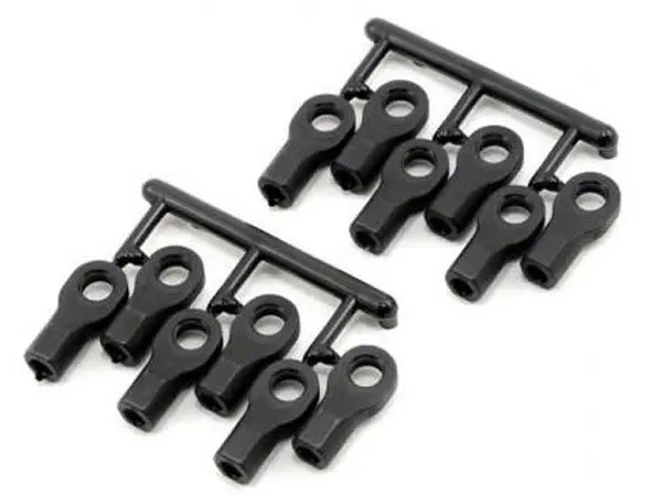 RPM Traxxas Short Rod Ends - Black (12) Replaces Trx #5347