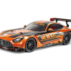 Tamiya Mercedes-AMG GT3 EVO (TT-02) with Orange Painted Body