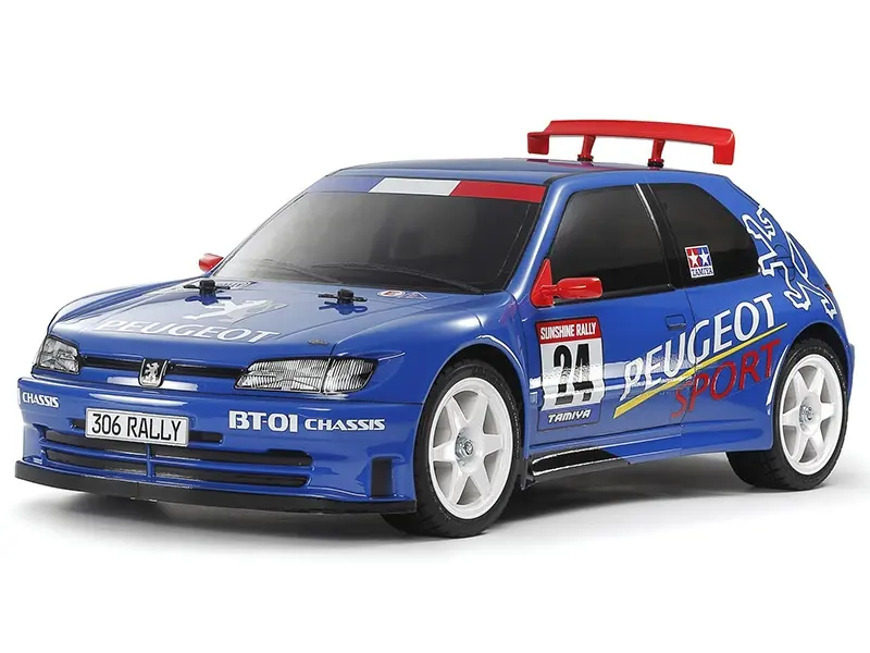 Tamiya Peugeot 306 Maxi with Blue Pre-Painted Bodyshell (BT-01)