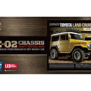 Tamiya Toyota LC 40 Yellow Painted CC-02