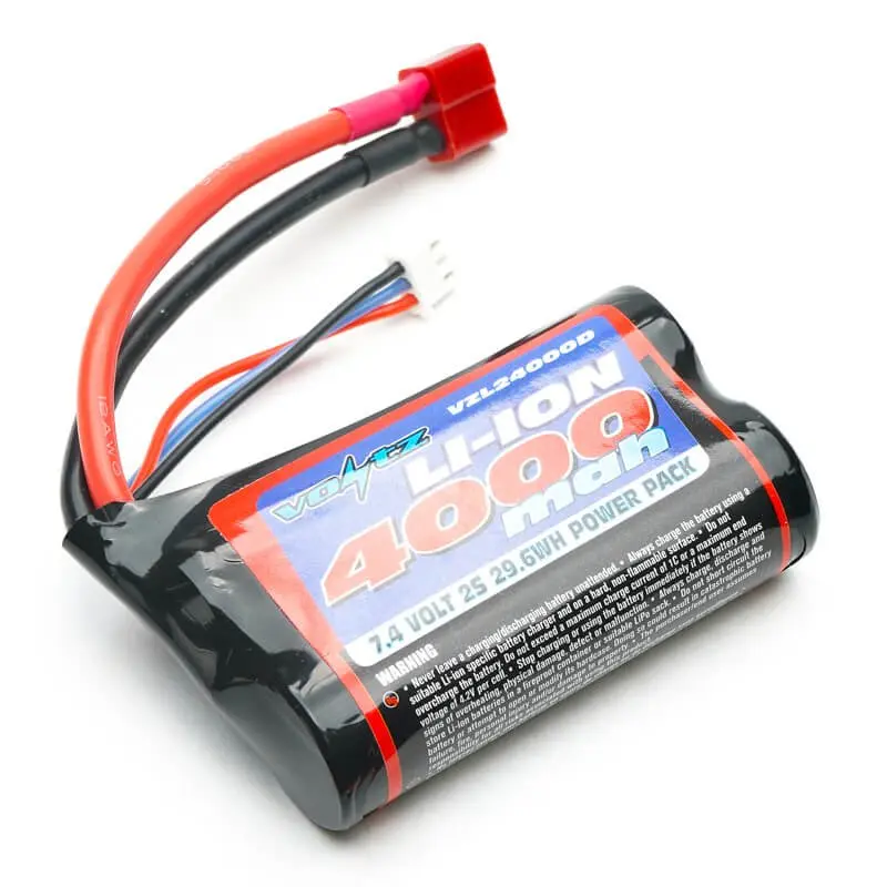 Voltz Li-ion 7.4V 2S 4000MAH Battery W/deans Plug