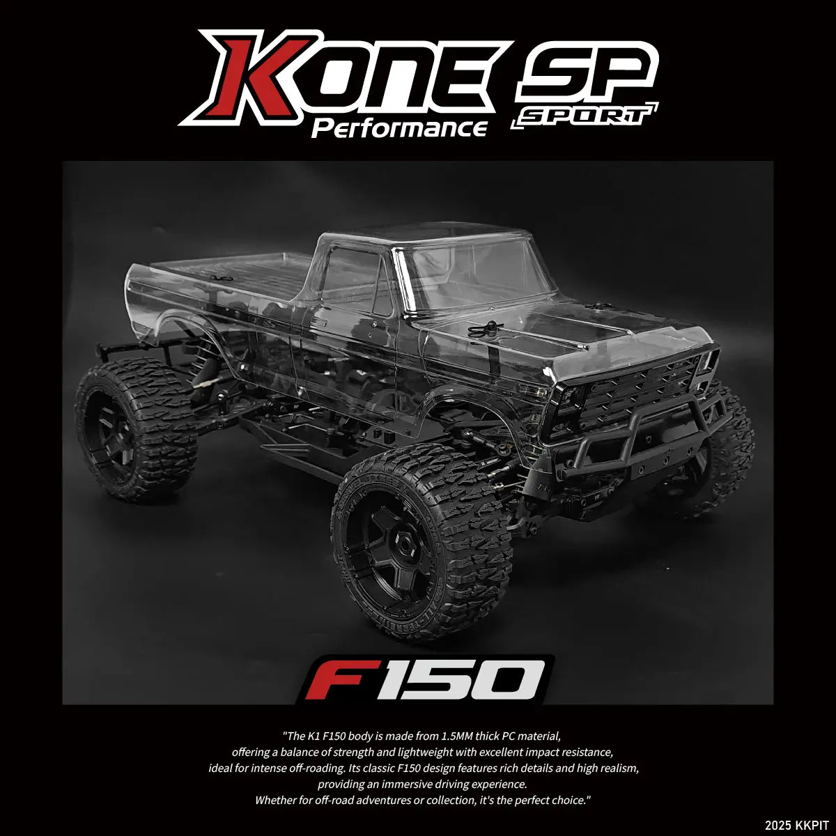KKPIT KONE-M SP 1/10 F150 Short Course Truck CS041 Rogue Bay Kit