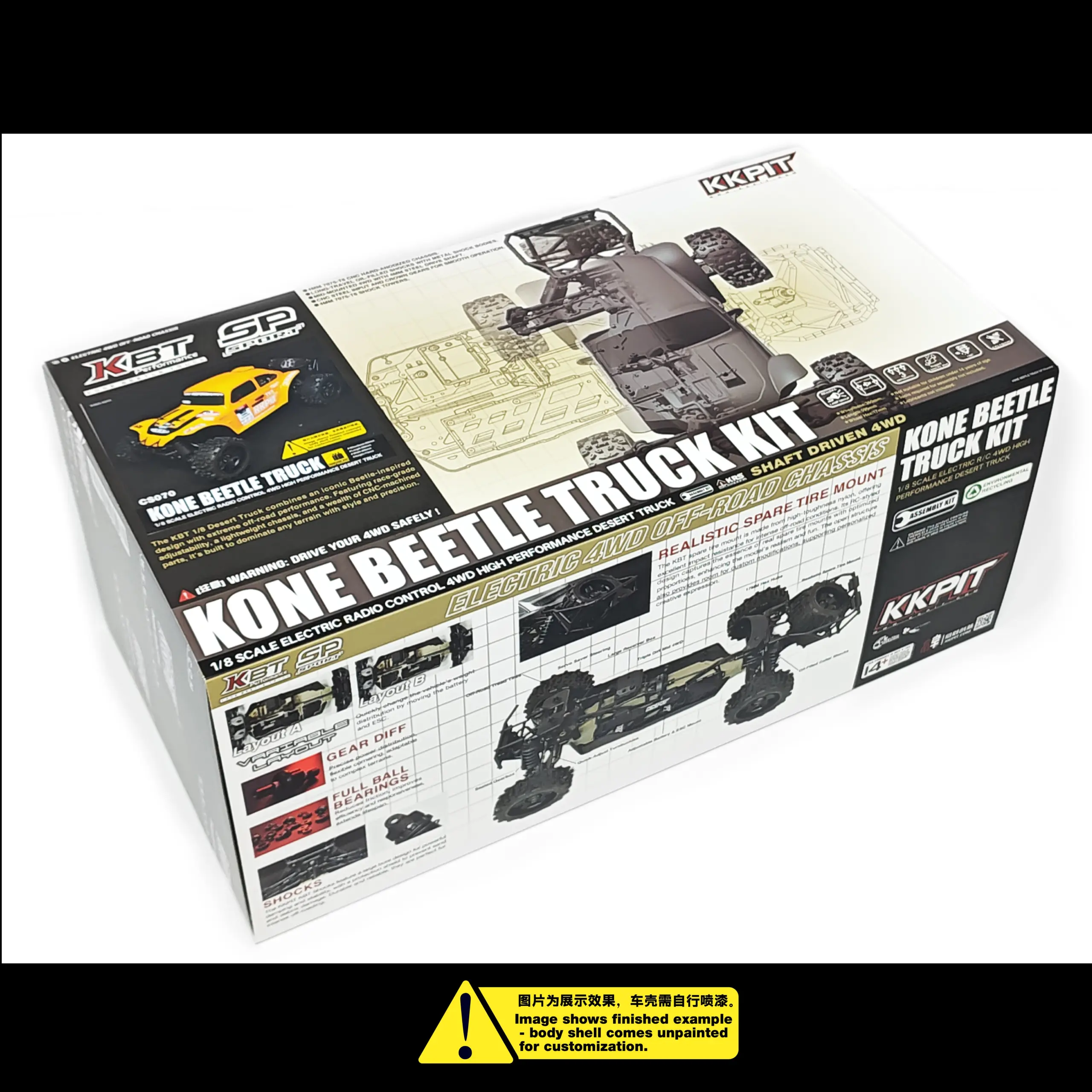 KKPIT KBT SP 1/8 Beetle Truck CS072 G-Beetle Kit