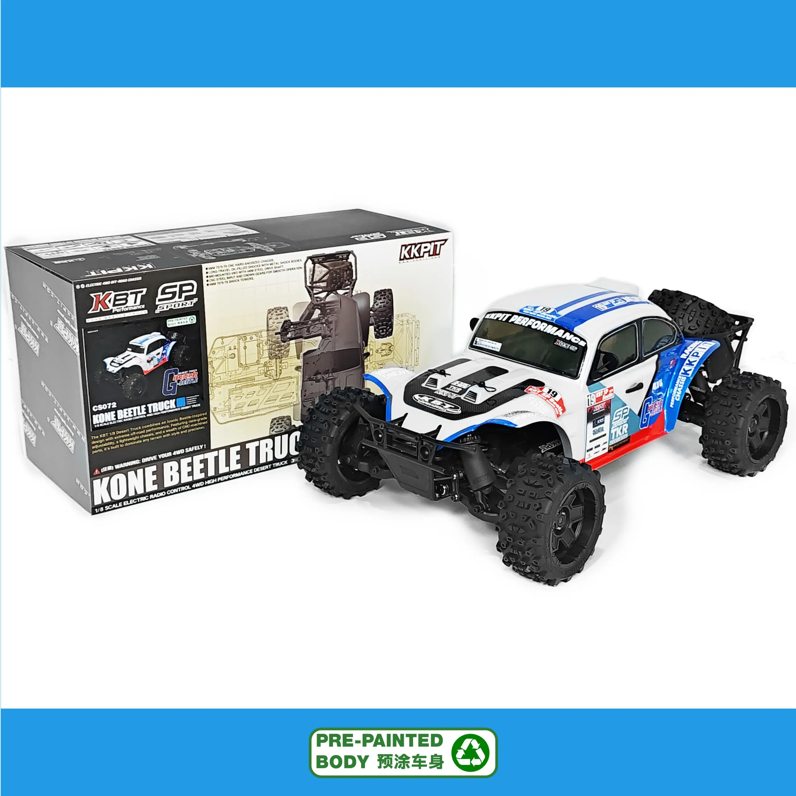 KKPIT KBT SP 1/8 Beetle Truck CS072 G-Beetle Kit