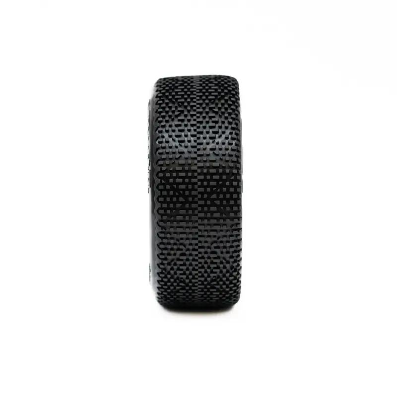 OGO Racing Tires 1:8 BUGGY MIURA CLAY SUPER SOFT V2 PRE-MOUNTED WHITE 2PCS (1824GCSSW)