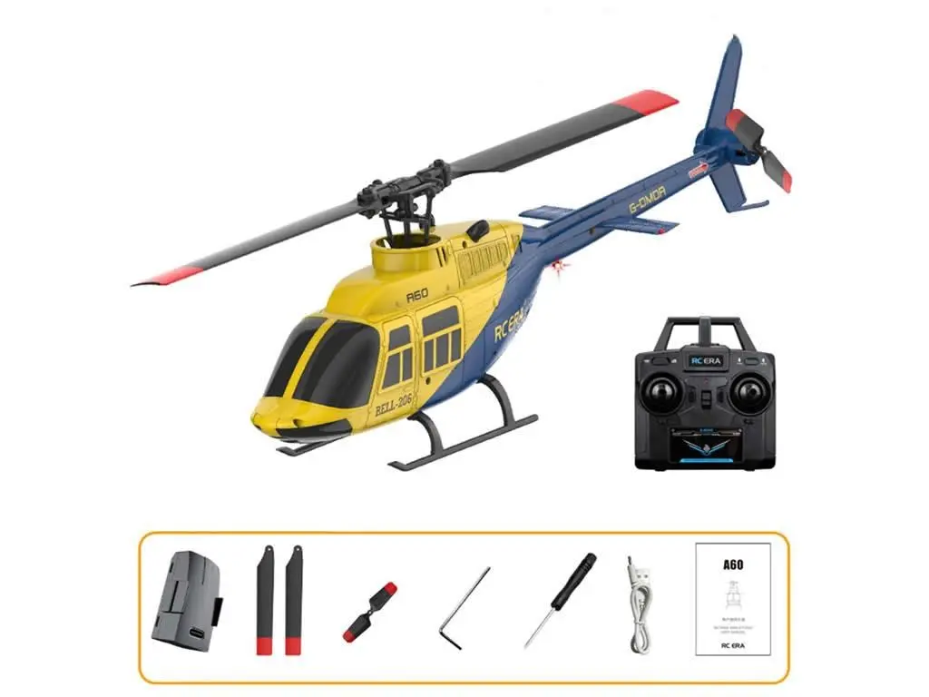 RC ERA A60 Mini Bell 206 Gyro Stabilised RC Helicopter - photo 1