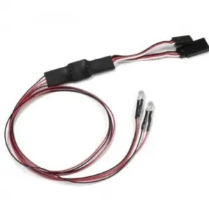 Kyosho LED Light Unit (Diam=5/L=400/Red/2 Bulbs)