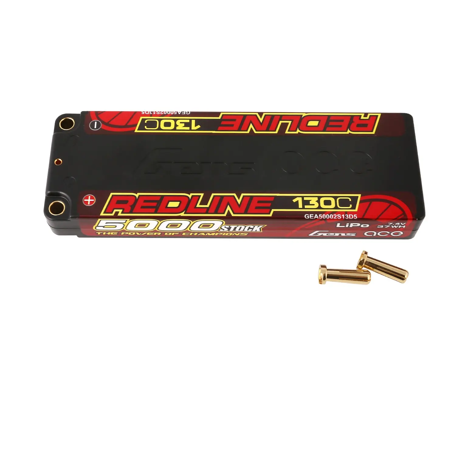 GensAce Redline 1.0 Low Prof 2S HV 7.6V-140C-5000 138x46x18mm 223g *