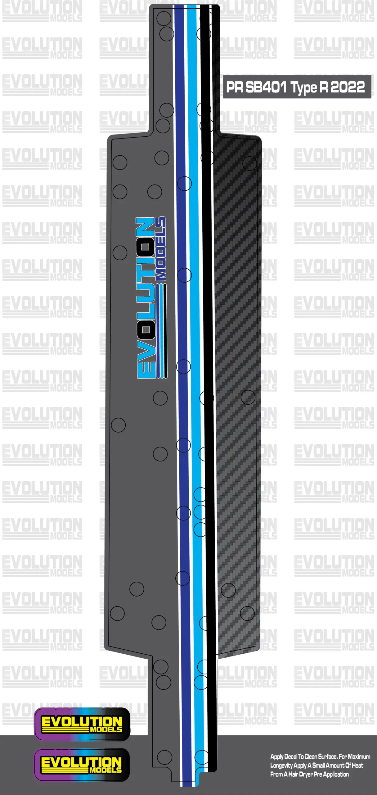 ERP121 Chassis Skins (B6.4, LD2, S12-2, B6.4D, PR SB401, PR S1V4, LD3) - SB401
