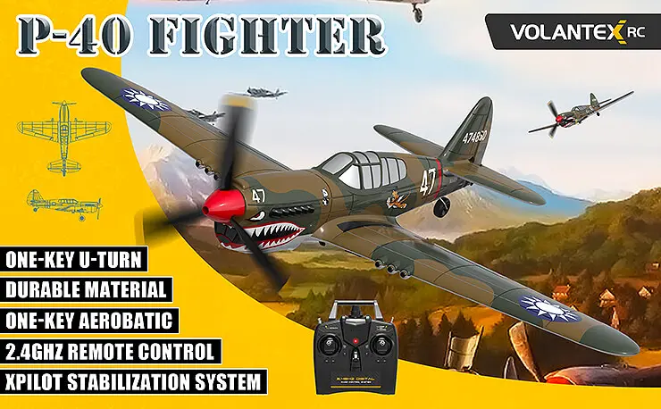 Volantex P40 Warhawk 4Ch – view 2