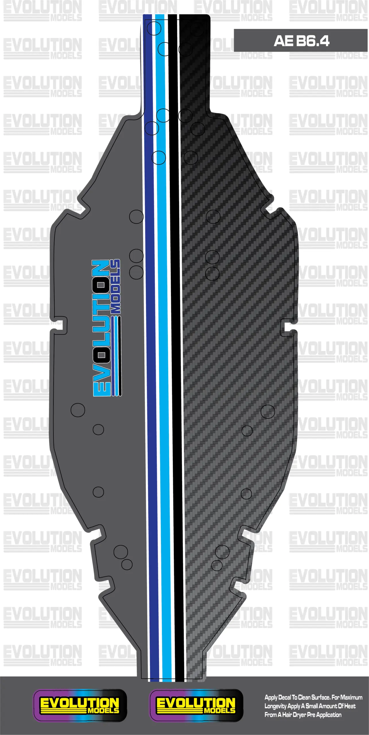 ERP121 Chassis Skins (B6.4, LD2, S12-2, B6.4D, PR SB401, PR S1V4, LD3) - B6.4