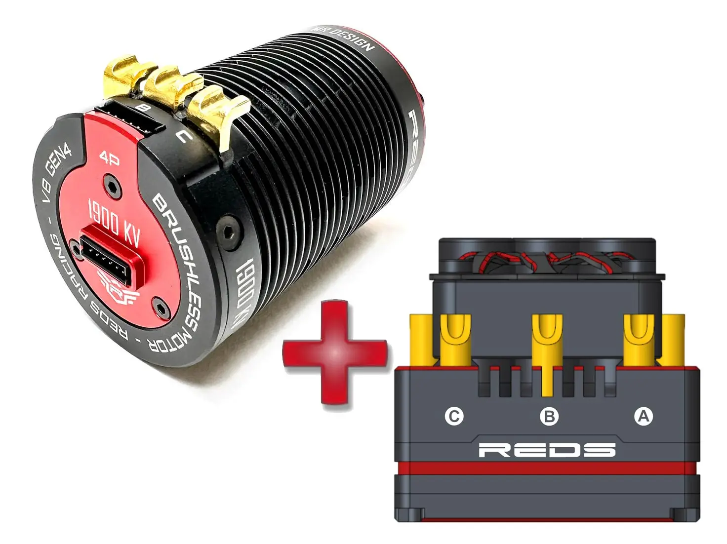 COMBO REDS Z8 PRO Bluetooth GEN 3 - V8 GEN 6 1900KV 1:8
