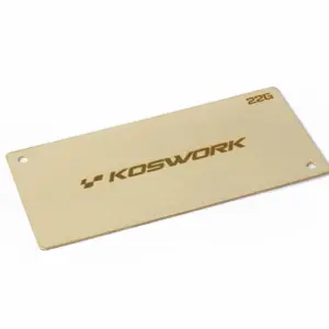 Koswork Brass Shorty Lipo Weight 94x46x0.6mm - 22g