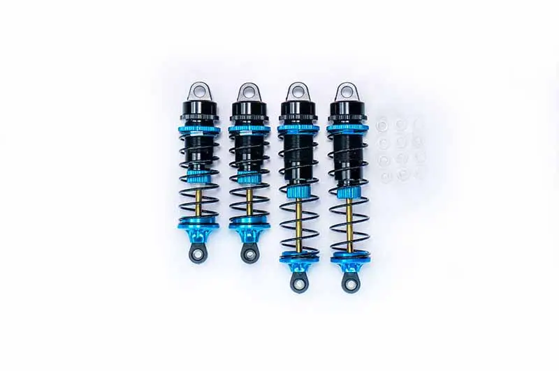 Koswork AE RC10 Big Bore 12mm Buggy Shock Set (F&R) (4) Blue