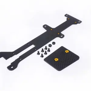 Koswork 2.0mm Carbon Radio Plate & ESC Mount for Kyosho Optima Mid