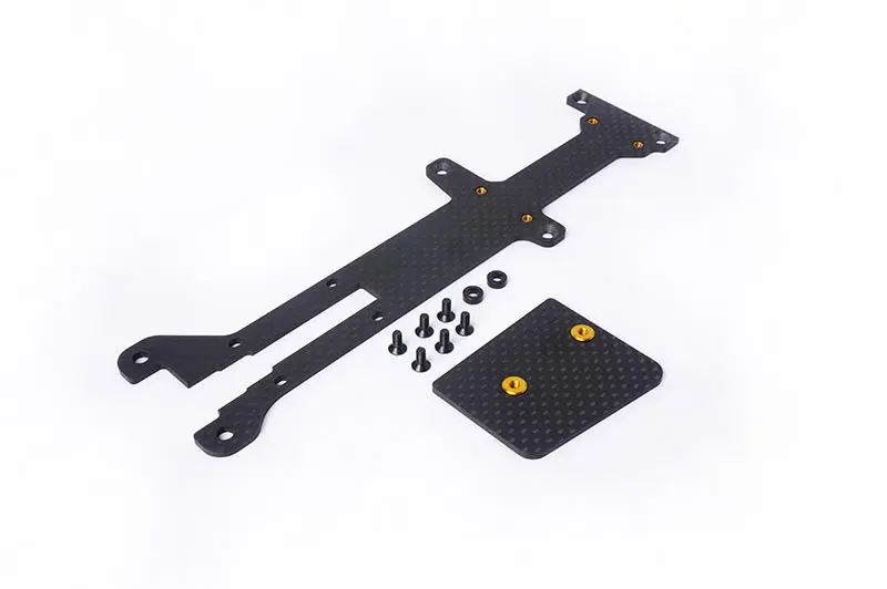 Koswork 2.0mm Carbon Radio Plate & ESC Mount for Kyosho Optima Mid