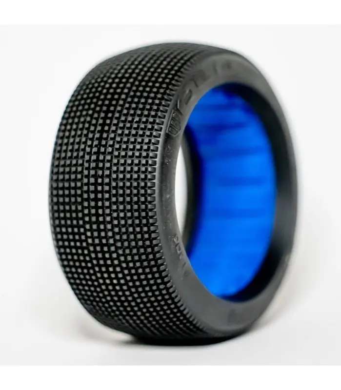 OGO Racing Tires 1:8 Buggy VULCANO MEDIUM "V2" Rubber+Insert (2) (B1206M)