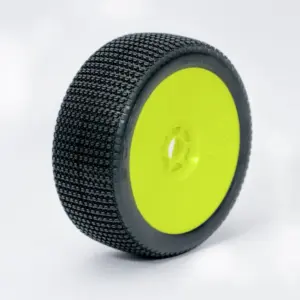 OGO Racing Tires 1:8 Buggy TWISTER MEDIUM/SOFT "V2" pre-mounted yellow (2) (B1510GMSY)