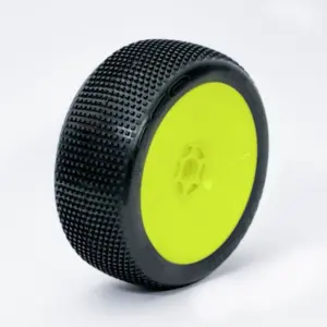 OGO Racing Tires 1:8 Buggy BLIZZARD MEDIUM "V2" pre-mounted yellow (2) (B2108GMY)