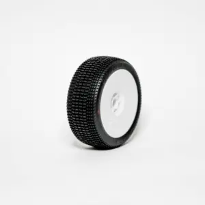 OGO Racing Tires 1:8 Buggy WIND MEDIUM/SOFT "V2" pre-mounted white (2) (B2207GMSW)