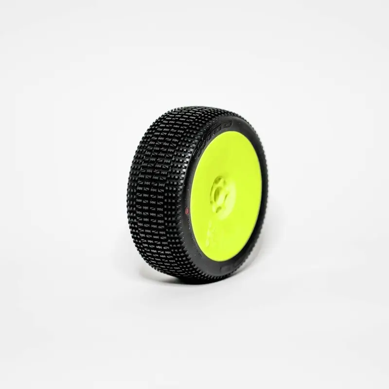 OGO Racing Tires 1:8 Buggy WIND MEDIUM "V2" pre-mounted yellow (2) (B2207GMY)