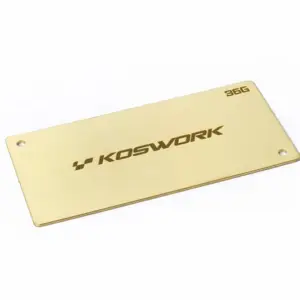Koswork Brass Shorty Lipo Weight 94x46x1.0mm - 36g