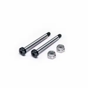 Koswork AE RC10 Rear Inner 58.2mm Hardened Hinge Pin w/locknuts (2)