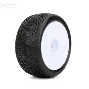 Jetko J One Super Soft 1:8 Truggy Pre-glued on White Rims (2)