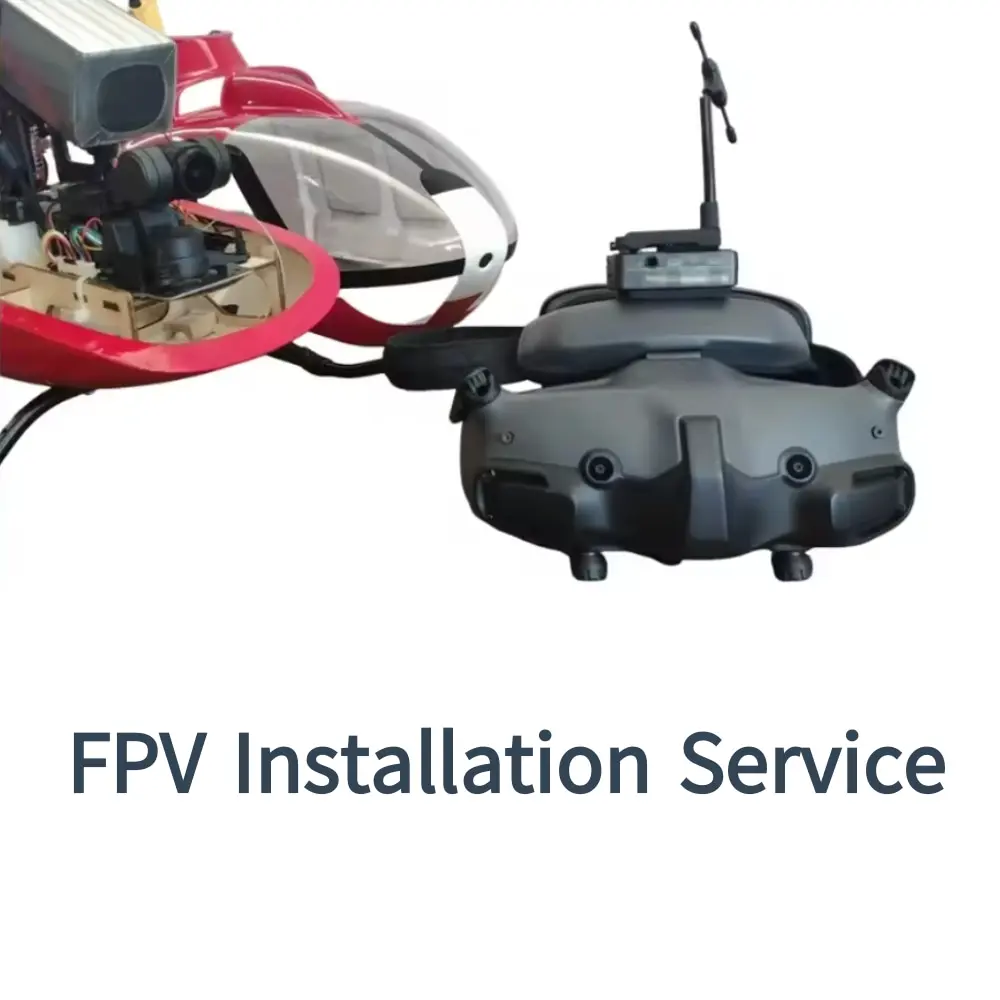 FLISHRC helicopter FPV installation service with head tracking goggles for FL500 scale RC helicopters