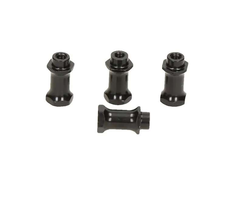 HB Racing CHASSIS BRACE POST (BLACK/4pcs) (HB116295)