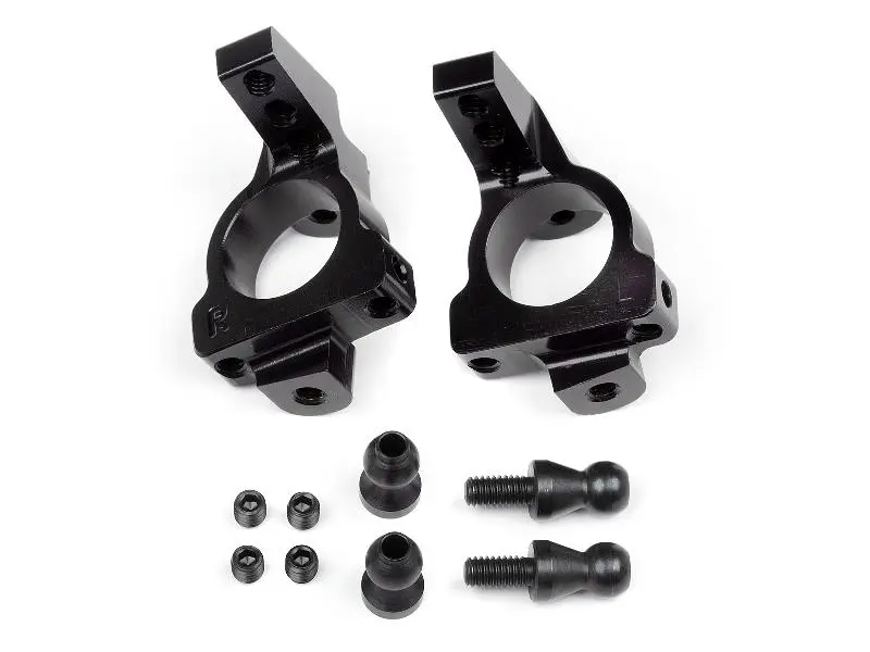 HB Racing Aluminum Front Spindle Carrier Set (10 Degrees) (HB67215)