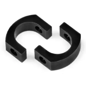 HB Racing POM CUP JOINT ADAPTER (2MMHOLE/BLACK/2PCS) (HB68822)