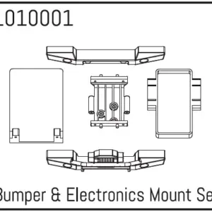 Hobby Plus Bumper & Electronics Mount Set (HBP240010)