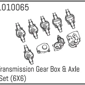 Hobby Plus Transmission Gear Box & Axle Set (6X6) (HBP240035)