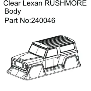 Hobby Plus Rushmore Body (PC Clear) (HBP240046)