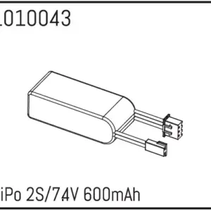 Hobby Plus LiPo 2S/7.4V 600mAh (HBP240063)