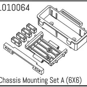 Hobby Plus Chassis Mounting Set A ( Trial Truck 6X6 ) (HBP240085)