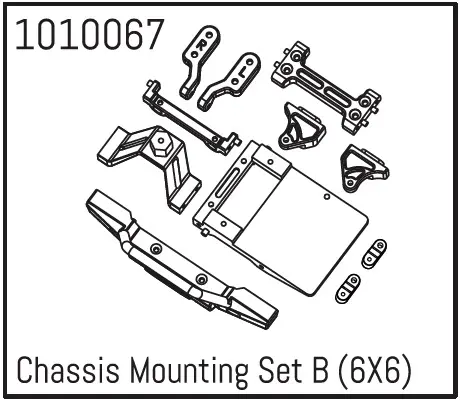 Hobby Plus Chassis Mounting Set B (6X6) (HBP240087)