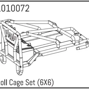 Hobby Plus Roll Cage Set (6X6) (HBP240092)